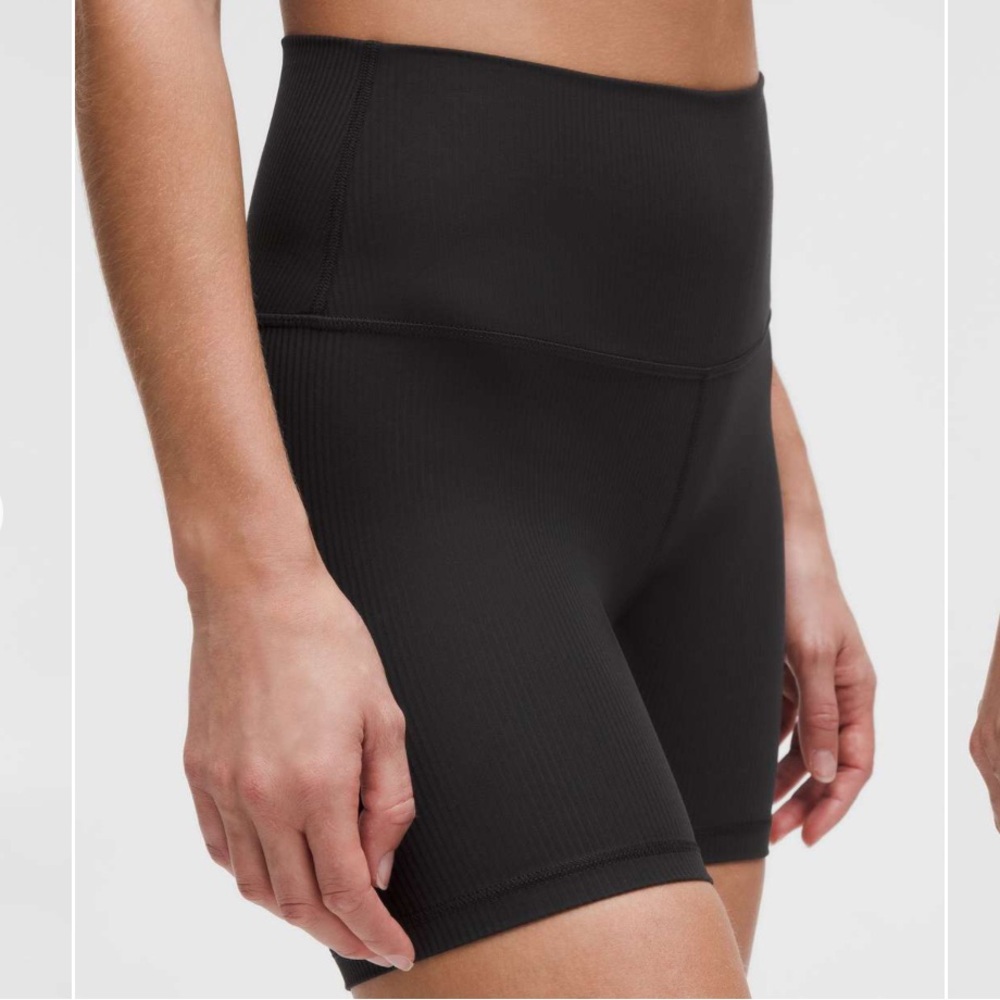 NWT Lululemon Align Hi-Rise Ribbed Short Black Size 14 Activewear Workout - Picture 10 of 10